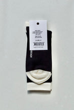Load image into Gallery viewer, Womens napkin sock in black and white from henrik vibskov
