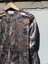 Load image into Gallery viewer, Allison Wonderland - Zola Blouse - Geo Print - shoulders and collar front
