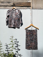 Load image into Gallery viewer, Allison Wonderland - Zola Blouse and Gia Skirt - matching Geo Print - front
