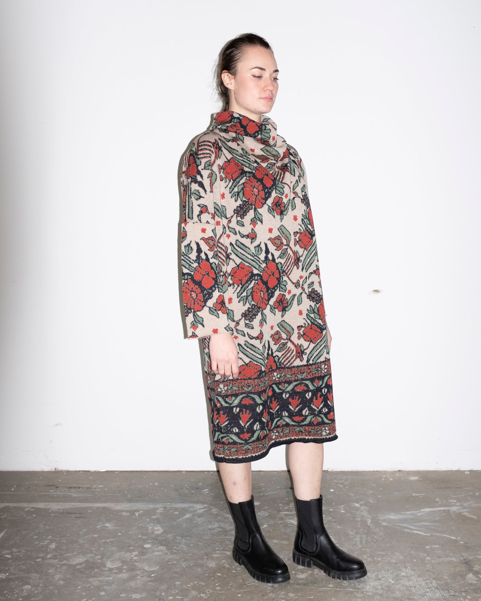 Jacquard Knit Carpet Dress – Eugene Choo