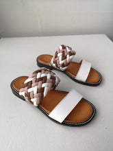 Load image into Gallery viewer, Ateliers Cypress Woven Straps Slide - White
