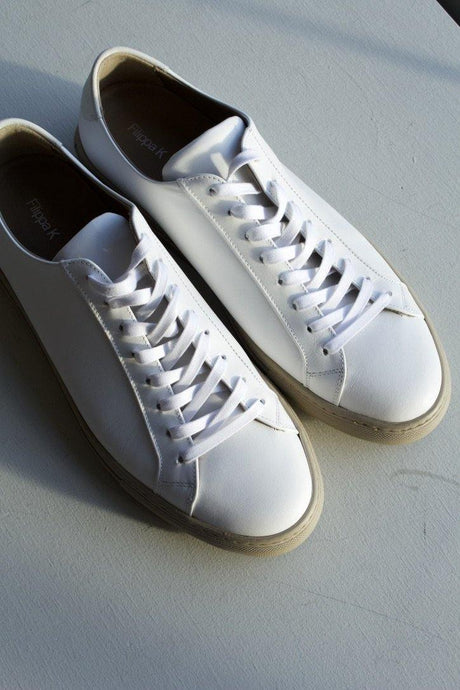 Morgan Sneaker - White/Grey Beige - Eugene Choo