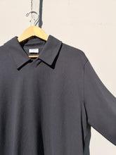 Load image into Gallery viewer, Bradley Rugby Sweatshirt - Storm Blue - front collar and sleeve
