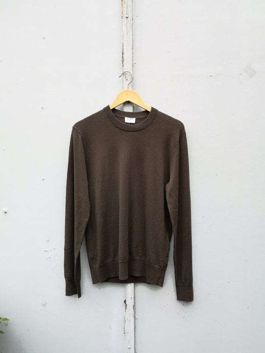 Filippa K - Cotton Merino Sweater in Dark Forest - front