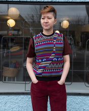 Load image into Gallery viewer, Henrik Vibskov Broken Bridge Vest - Dark Bridges - front
