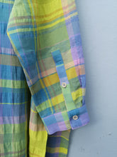 Load image into Gallery viewer, Henrik Vibskov - Flute Dress - Bright Checks - Sleeve cuff and buttons

