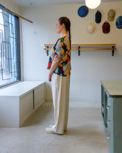 Load image into Gallery viewer, henrik vibskov - Smooth Silk Blouse - Dark Kitchen Table - side
