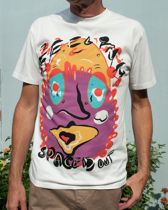 henrik vibskov spaced out short tee - front. The graphic on this tee reads 