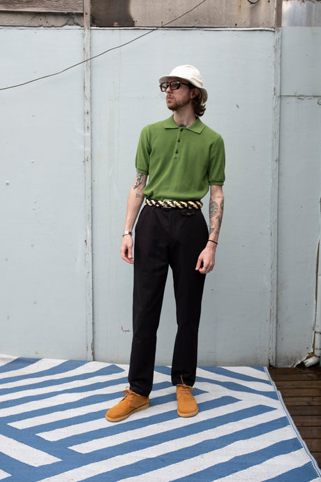 Oliver Spencer Fishtail trousers in ellbridge black - front