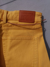 Load image into Gallery viewer, Homecore Jabali Twill Pants - Daffodil - back leather branded patch on waist
