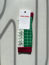 Load image into Gallery viewer, Henrik Vibskov Half Grid Socks Femme - Cream Green Purple
