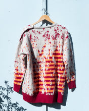 Load image into Gallery viewer, Ka Wa Key Mohair Jacquard Sweater - flat back.
