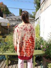 Load image into Gallery viewer, Ka Wa Key - Mohair Jacquard Sweater - Faded Stripe - back
