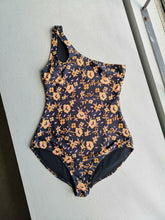 Load image into Gallery viewer, No.6 Claudia Swimsuit - Black/Gold Terracotta - front
