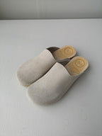 No.6 - Contour Clog on Flat Base - Chalk Suede