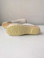 No.6 - Contour Clog on Flat Base - Chalk Suede