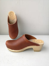 Load image into Gallery viewer, No.6 - Old School Clog on Mid Heel - Bourbon
