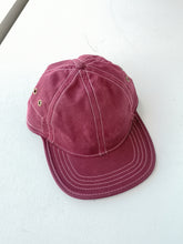 Load image into Gallery viewer, Old Fashioned Standards - 6 Panel Waxed Hat - burgandy
