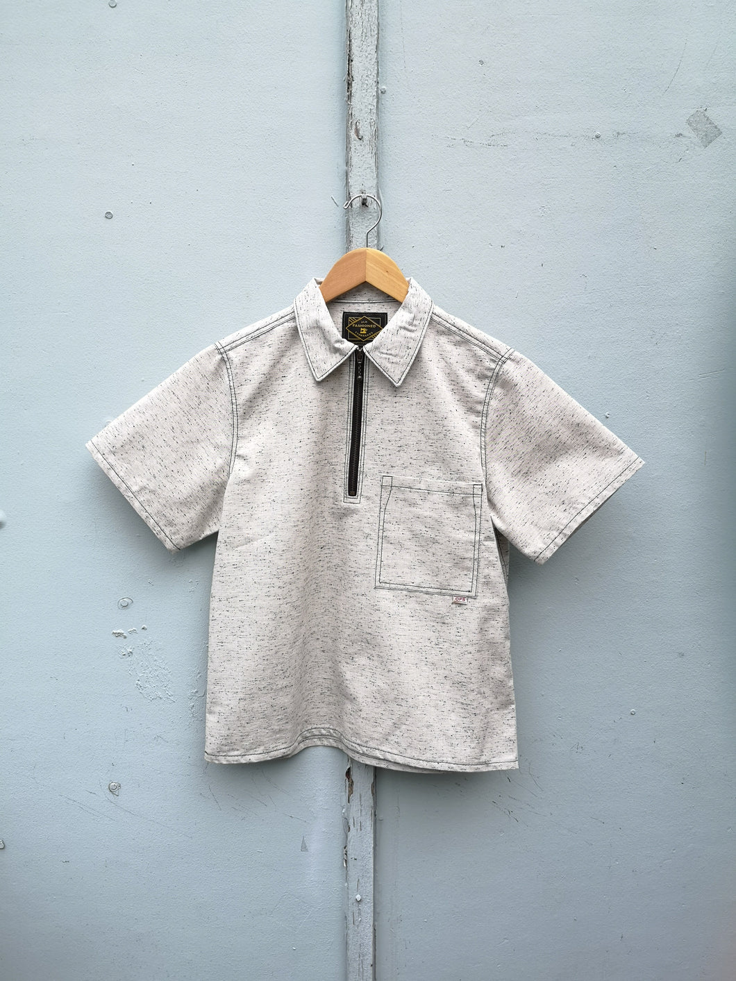 Old Fashioned Standards - Summer Nights Shirt in Cookies 'n Cream - front