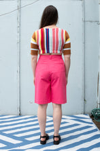 Load image into Gallery viewer, pastiche luz knit top in multi with samsoe samsoe nora shorts in honeysuckle - back
