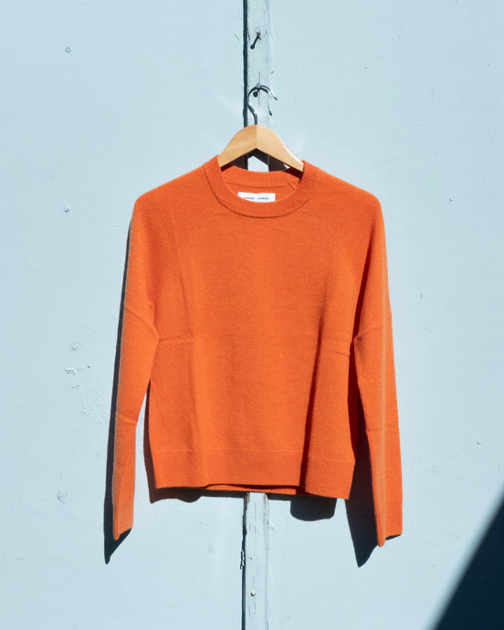 Samsoe Samsoe - Boston O-Neck Cashmere Sweater - Russet Orange - front