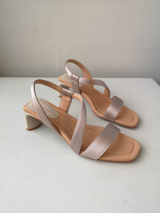 Shoe The Bear Sylvi Sandal Slingback - White Satin