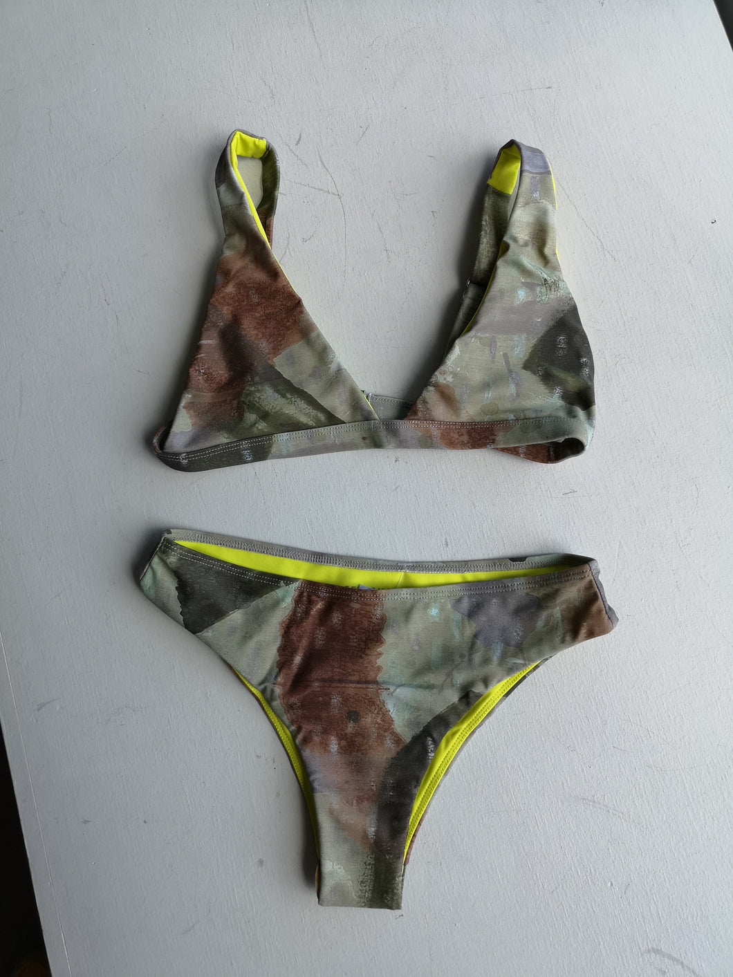 W'menswear - Kiyo Bikini Top and Collins Bikini Bottoms - front
