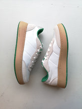 Load image into Gallery viewer, Woden May Sneakers - White/Basil - sides of sneakers, thicker rubber sole
