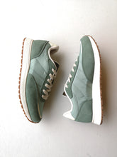 Load image into Gallery viewer, Woden Nellie Soft Sneaker - Algae - top view of sneaker sides
