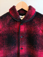 Load image into Gallery viewer, YMC Beach Jacket (Mens) - Red - front small shawl collar and button closure
