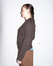 Load image into Gallery viewer, YMC Jets Crew Neck Knit - Brown - side
