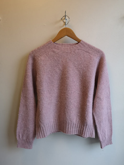 YMC Jets Crew Neck Knit Sweater - Pink - front